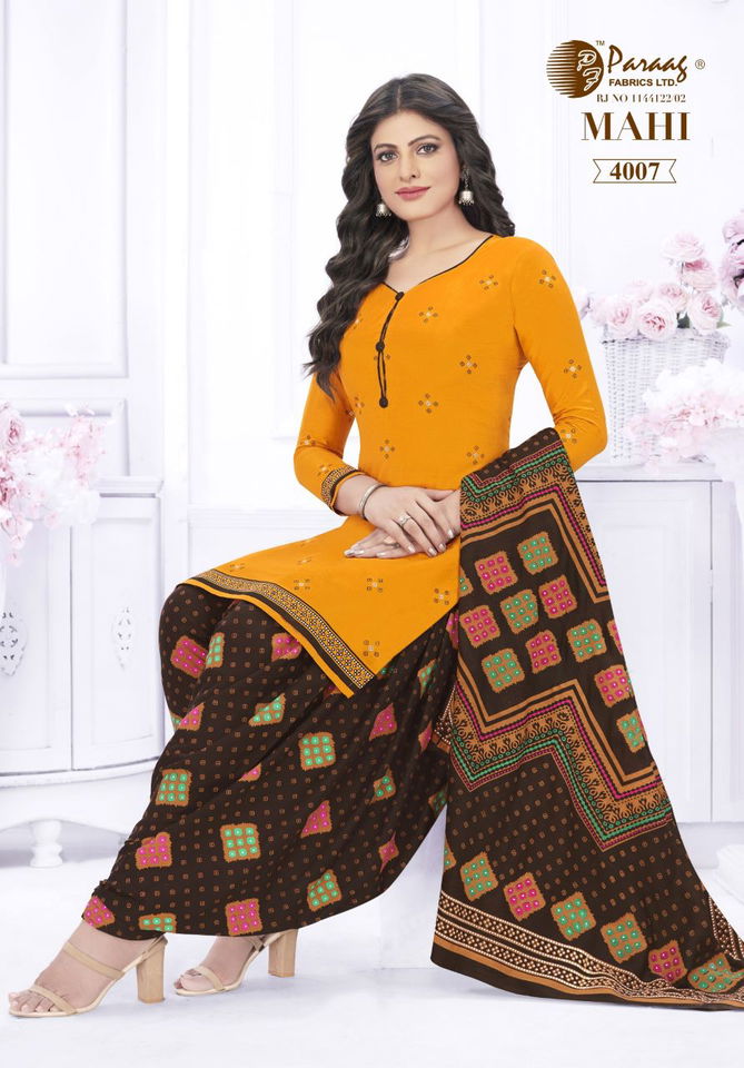 Paraag Mahi 4 Casual Wear Wholesale Dress Material Collection